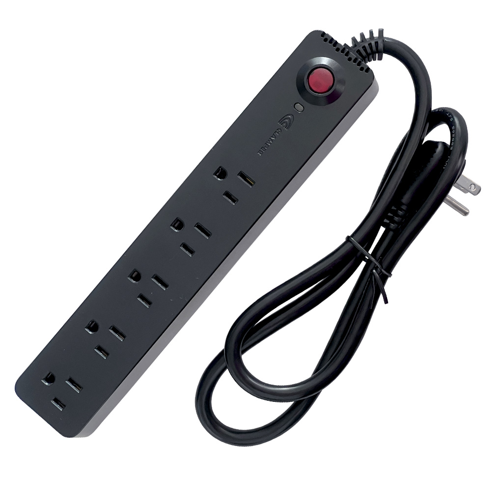 Barra Power 5 con supresor de picos 1800 W - Negro - BTICINO