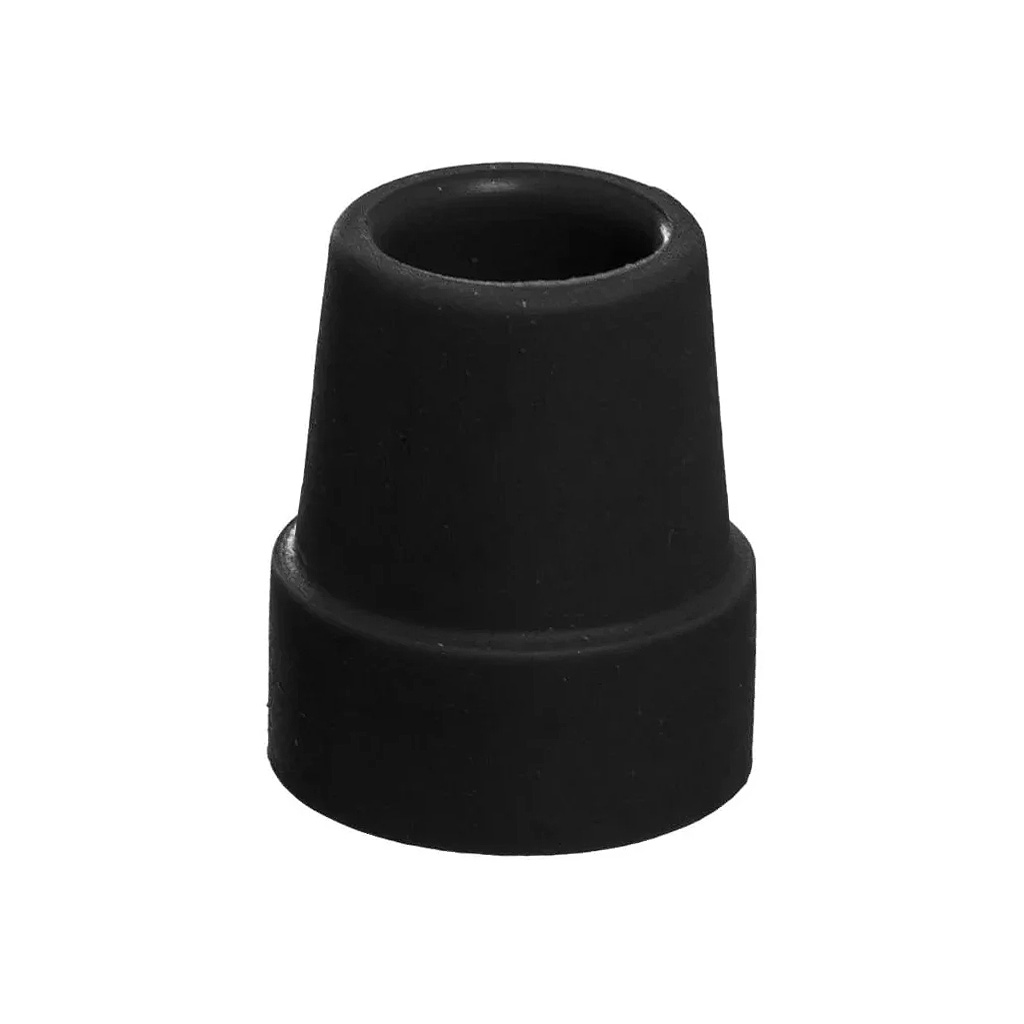 Regatón para bastón negro 4 apoyos 5/8