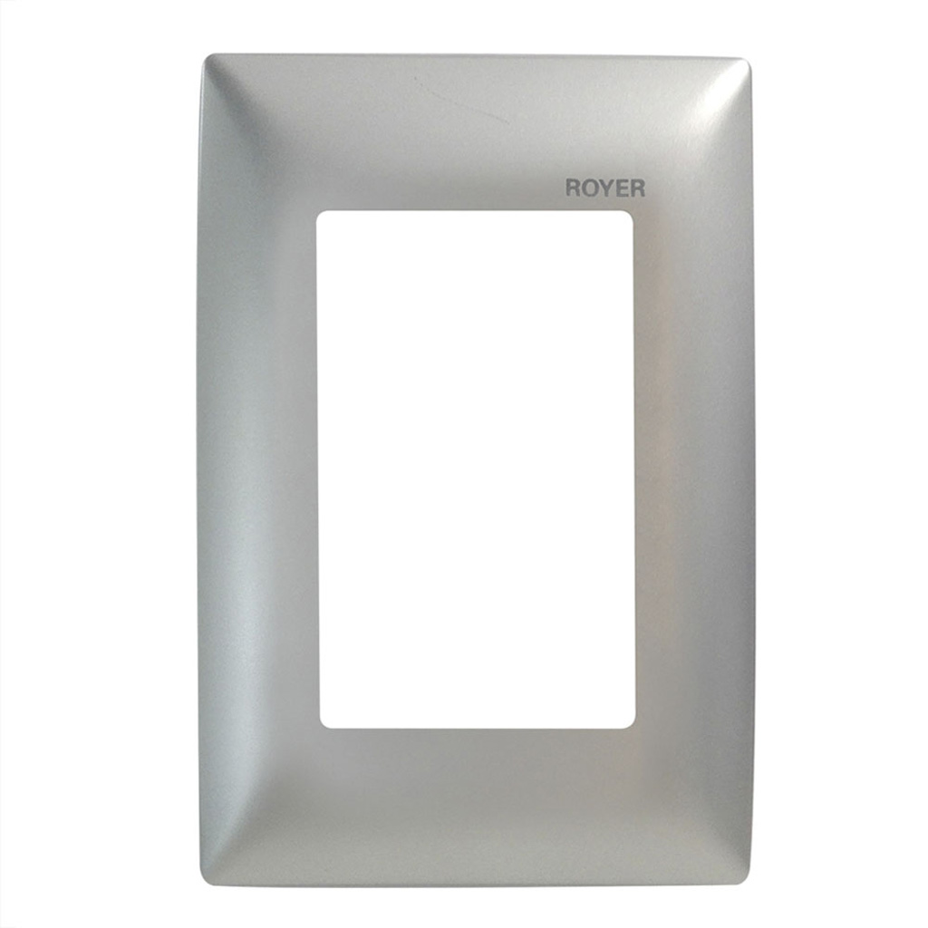 Placa 3 ventana royer 100 plata