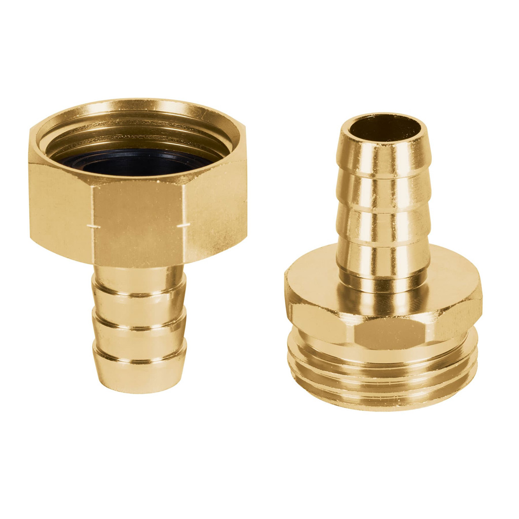 Juego de conectores de aluminio 1/2', macho y hembra