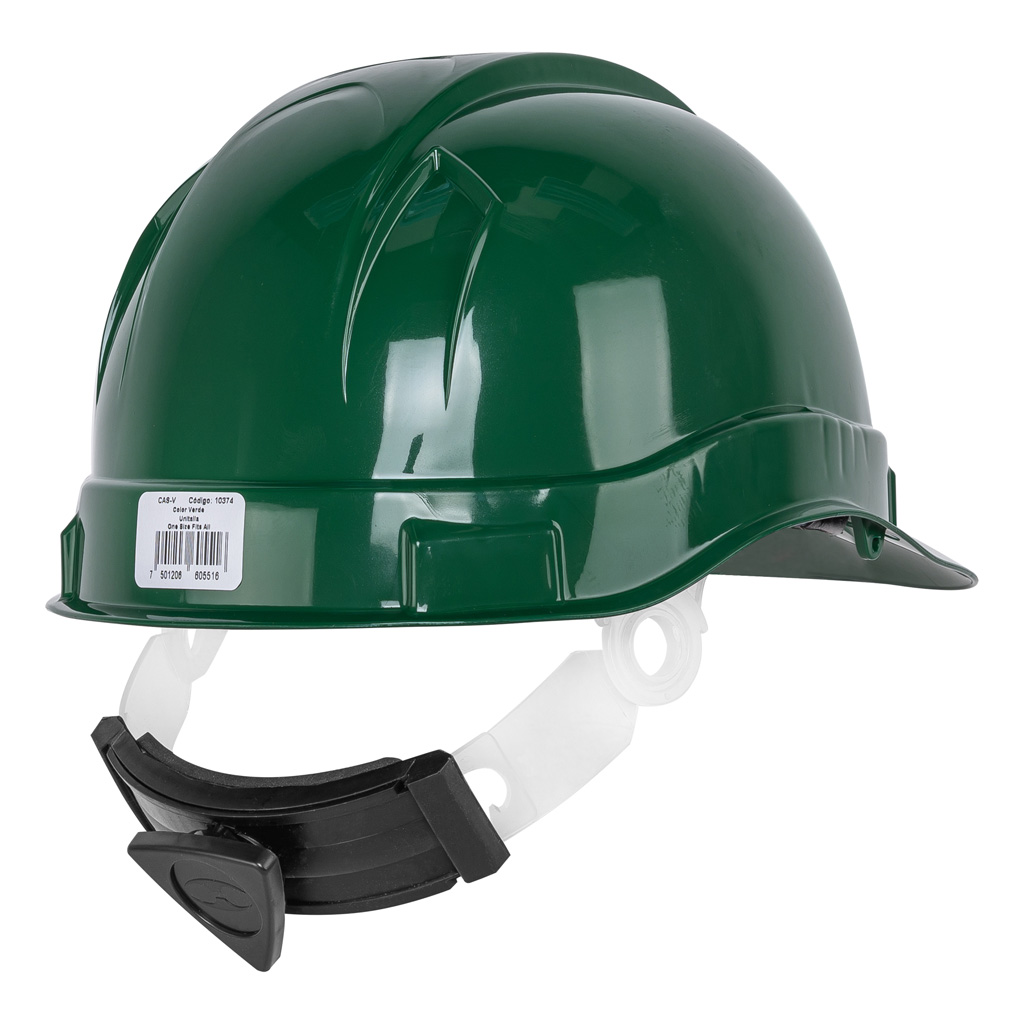 Casco de seguridad color verde