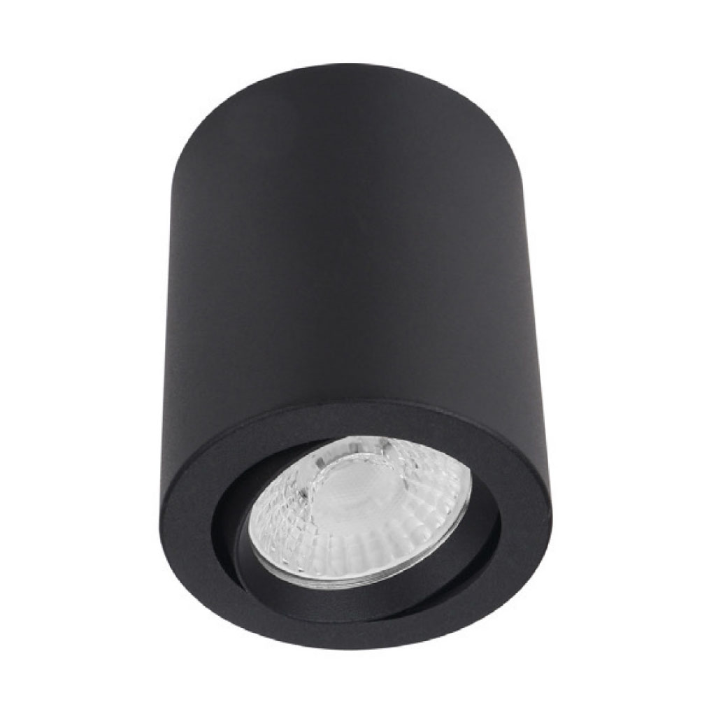 Luminario tipo spot largo sobreponer negro 10W Ashlesha