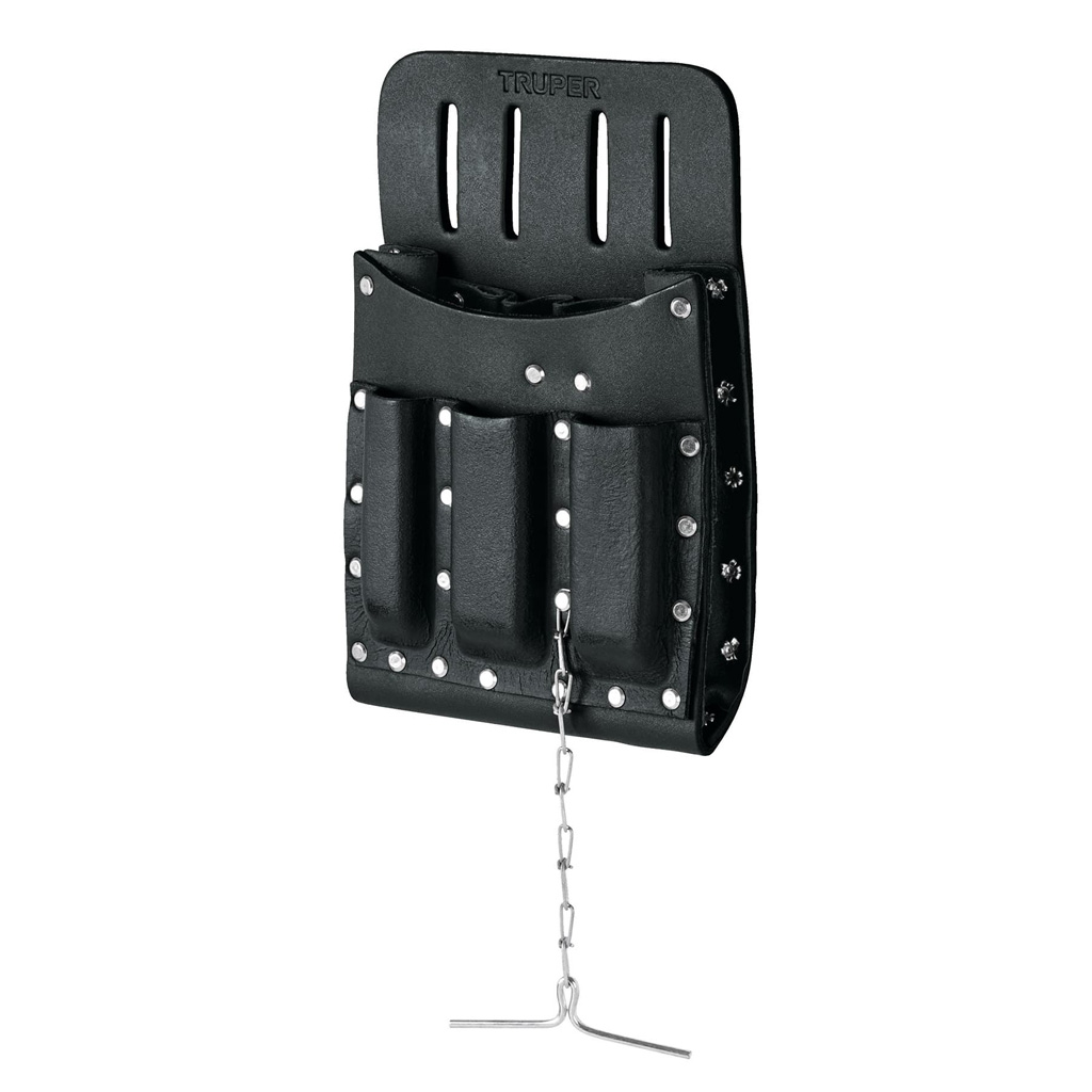 Portaherramientas de cuero 11 compartimentos (Truper)