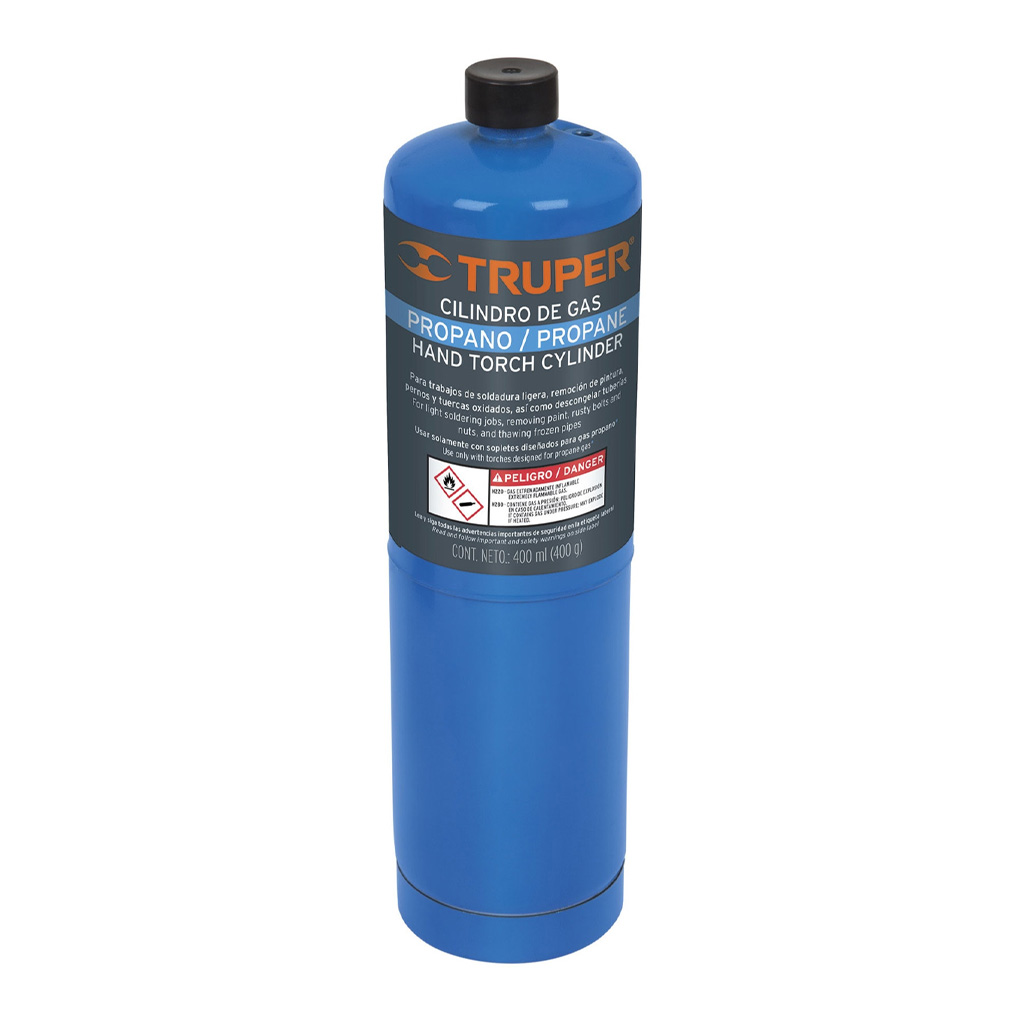 Cilindro de gas propano de 400 gr azul - Truper