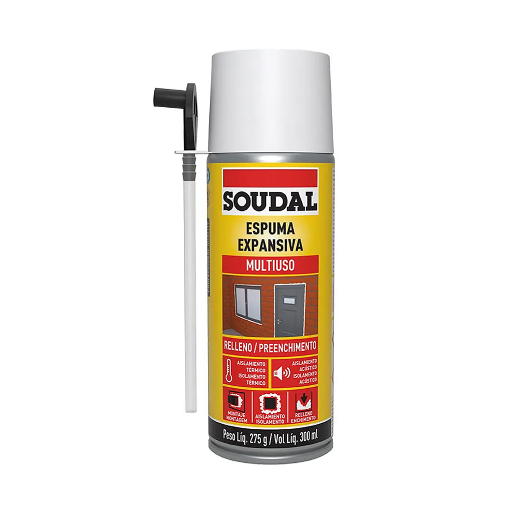 Espuma de poliuretano SoudalFoam 300 ml