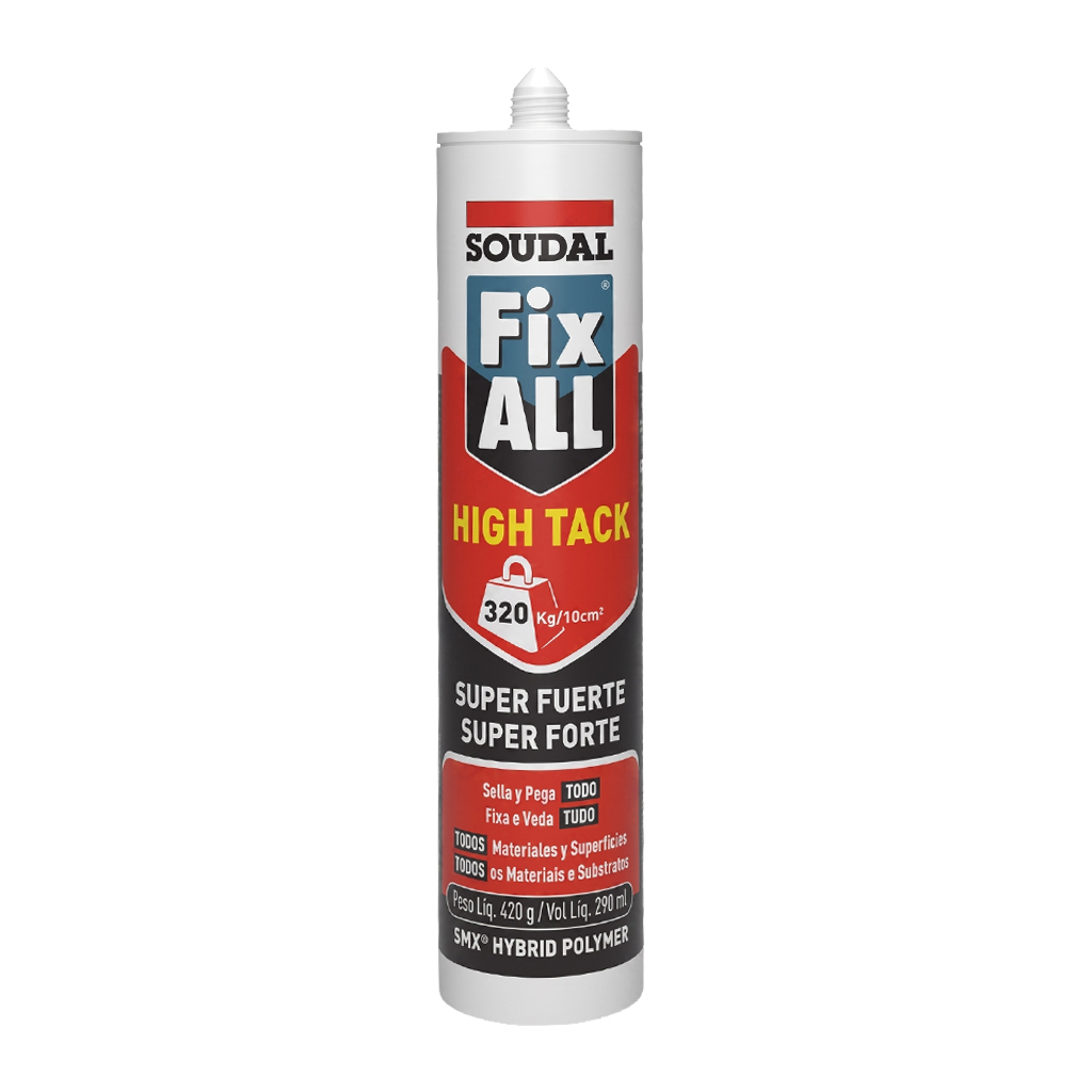 Pegamento Fix All High tack - 290 ml - Blanco - SOUDAL