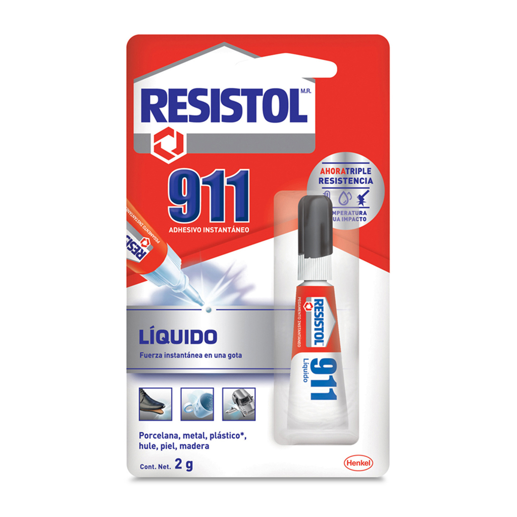 Resistol 911 líquido 2g