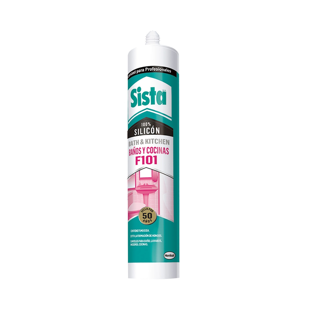 Silicón Sista DC baño y cocina blanco 300 ml
