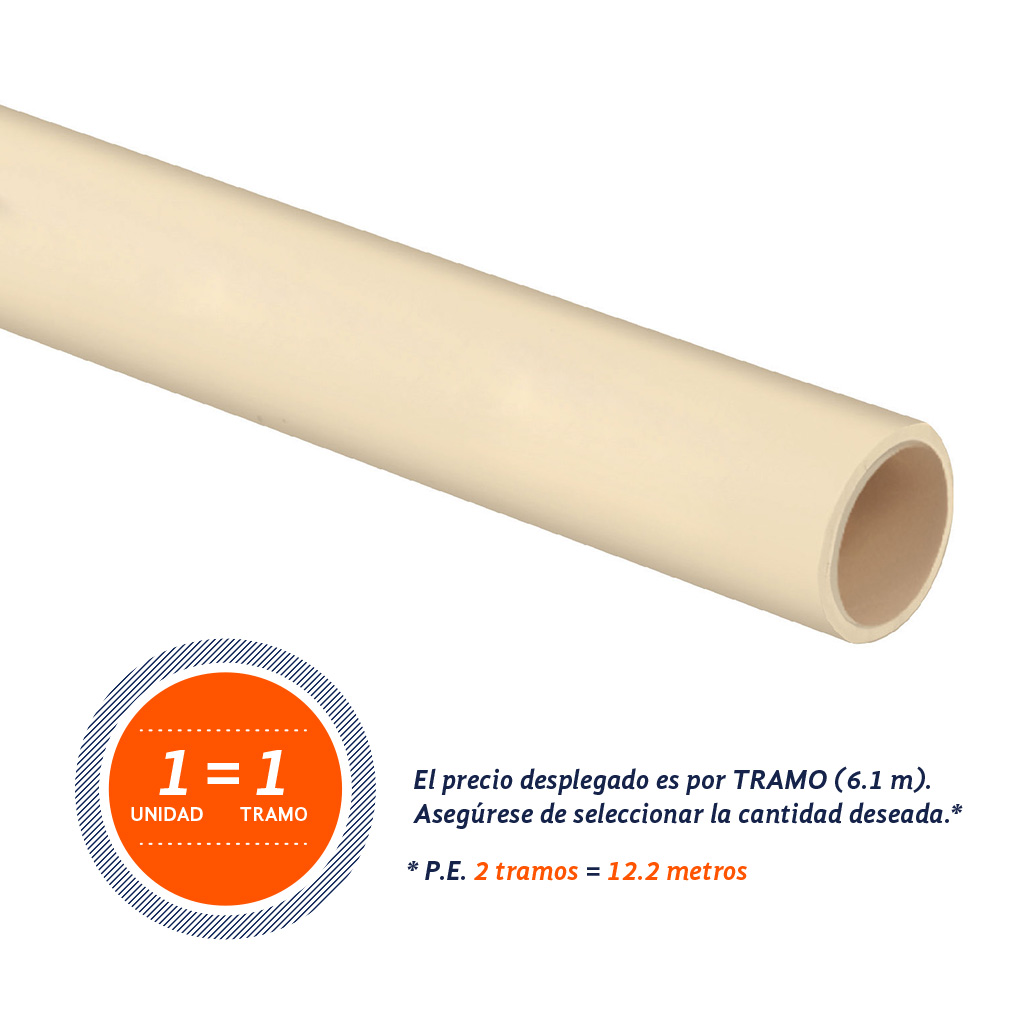 Tubo CPVC 1-1/2