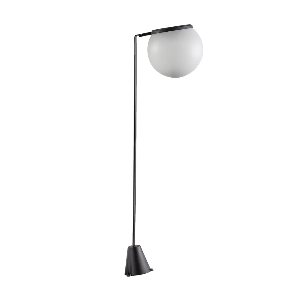 Luminario exterior solar con estaca LED jardín - Negro