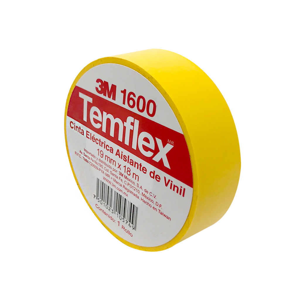 Cinta aislante Temflex amarilla (3M)