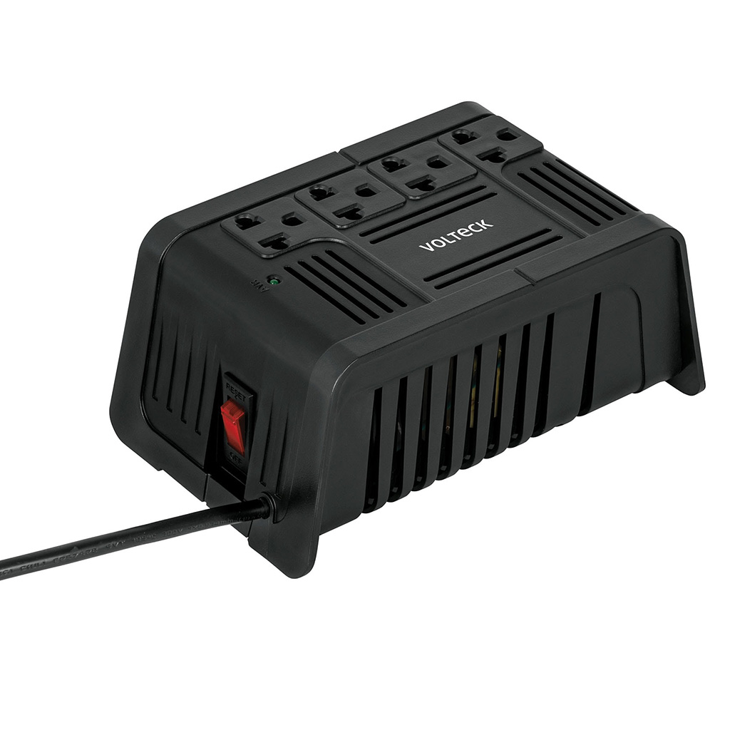 Regulador de voltaje de 800 VA / 400 W 4 contactos, Volteck