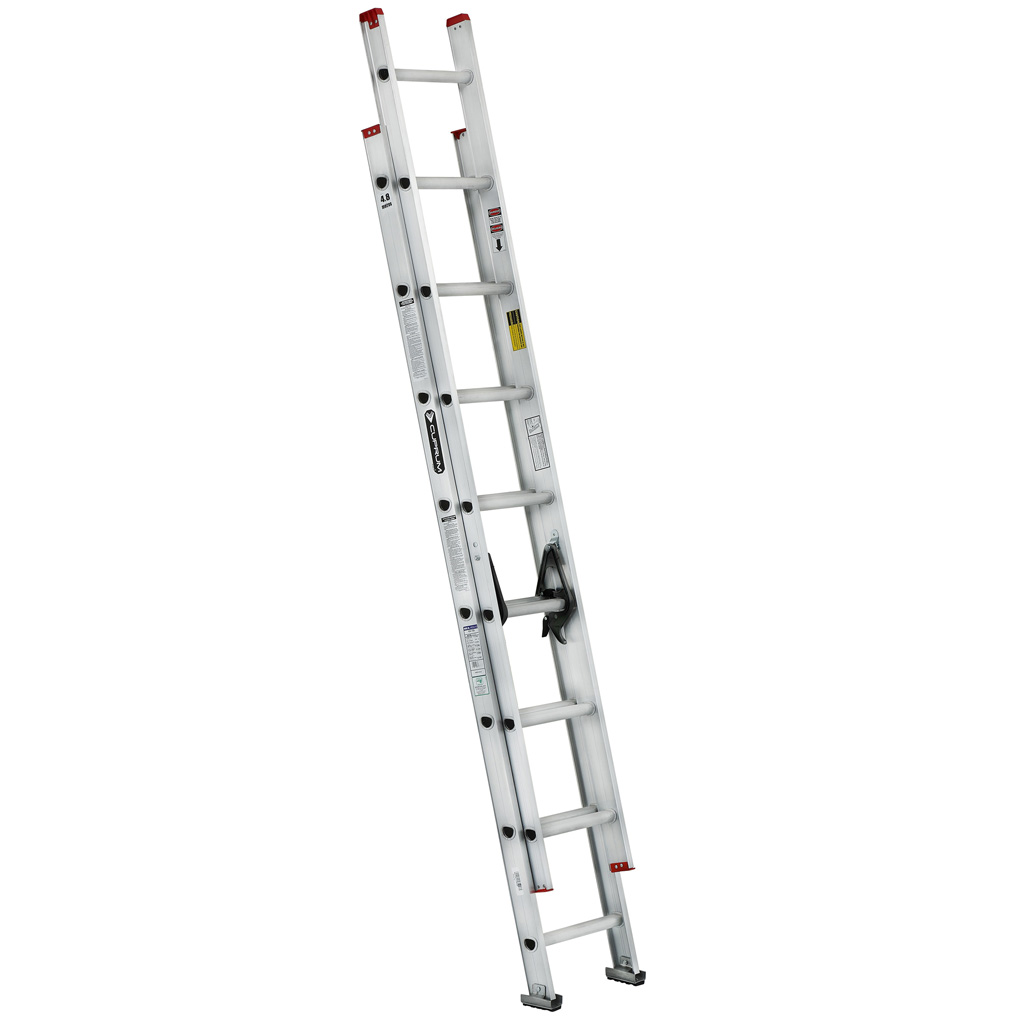 Escalera de extensión de aluminio - 16 pies, 3.96m - 150 Kg Tipo III