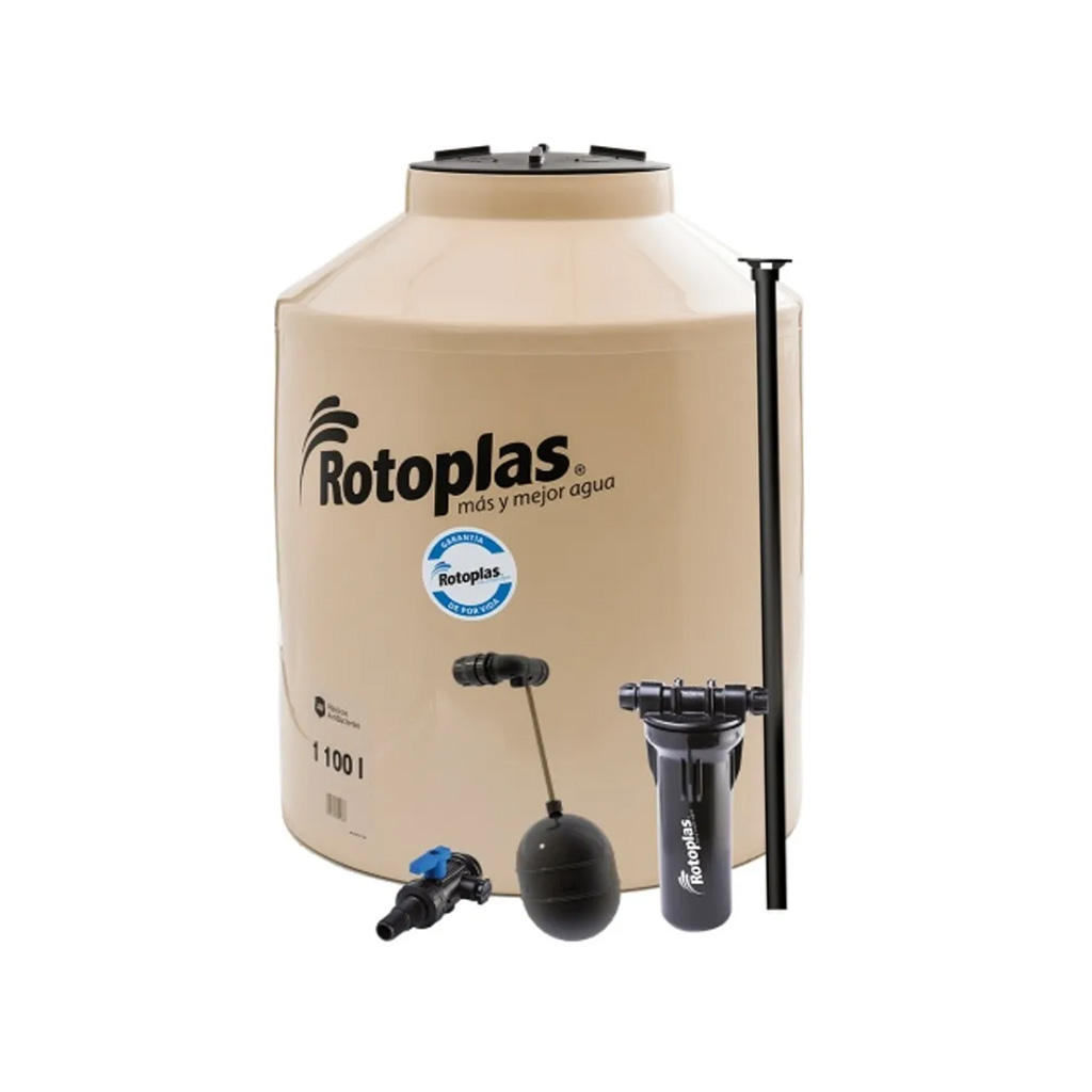 Tinaco Rotoplas Tricapa - 1100 lt c/accesorios