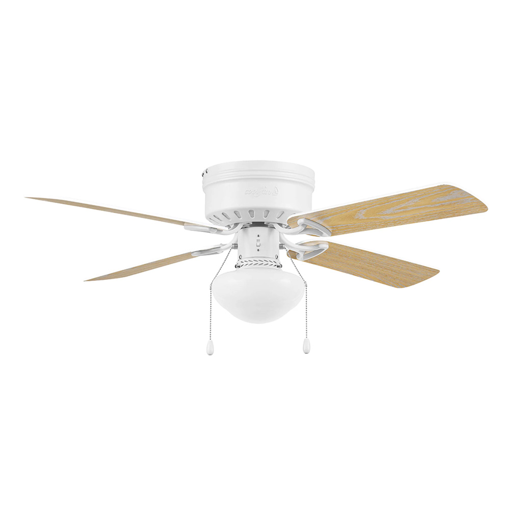 Ventilador Samba blanco 42PG con luz 5 aspas Coolfan