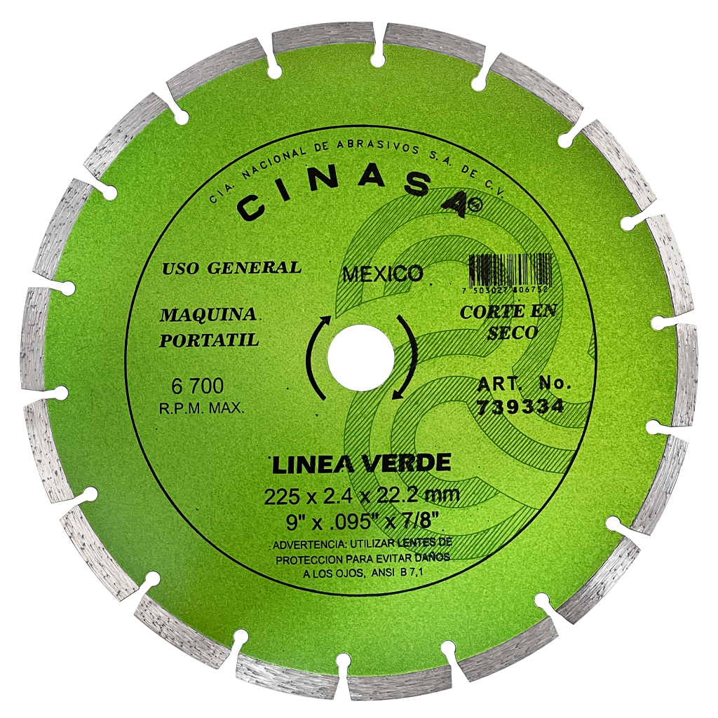 Disco para concreto 9