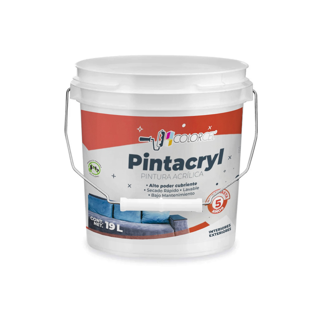 Pintura C/5 Blanco 19L - Pintacryl