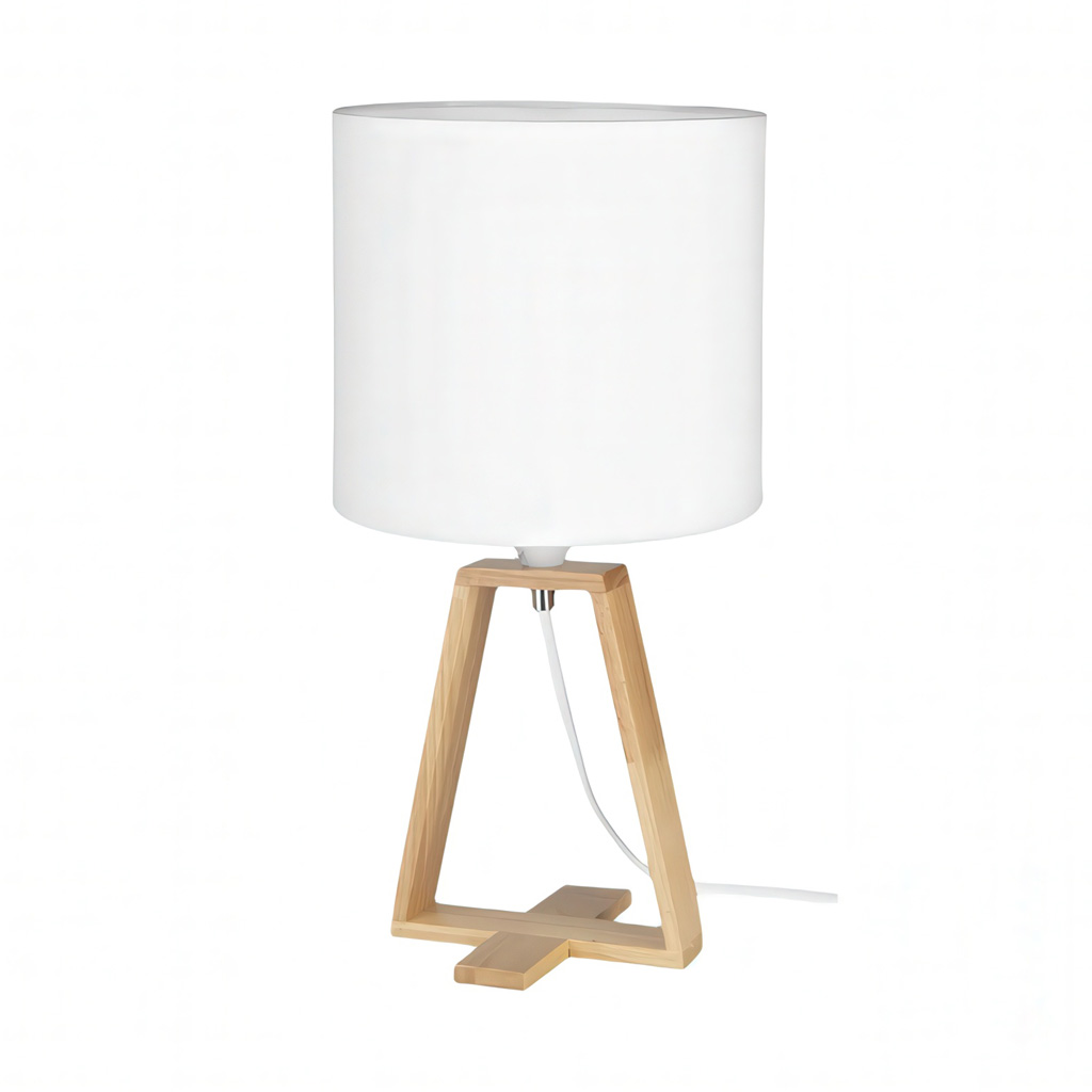 Nut Luminario De Mesa Con Pantalla E26/CFL Blanco Estevez