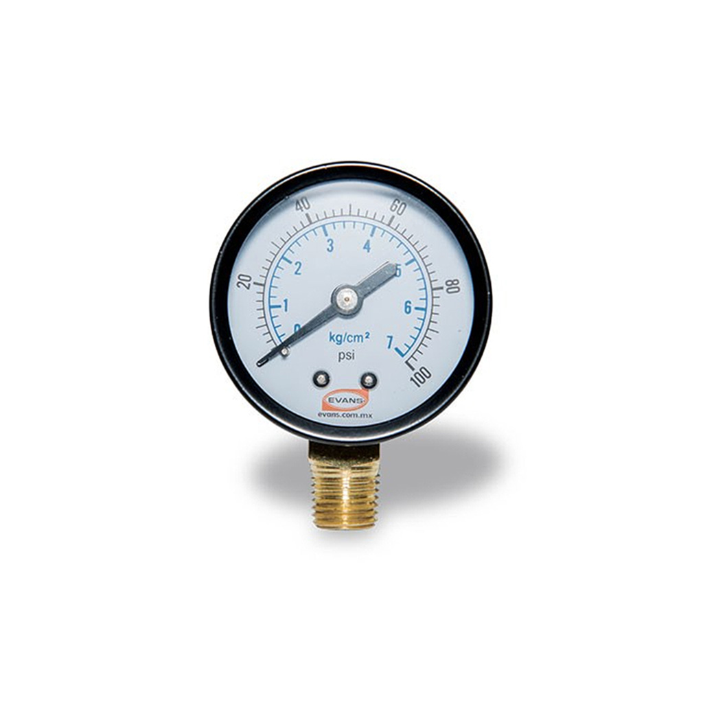 Manómetro de presión 0–100 psi
