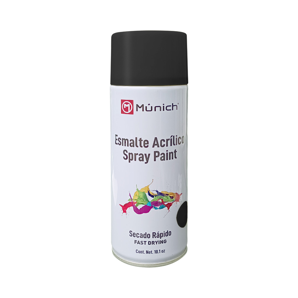 Pintura aerosol negro mate 10.1 oz