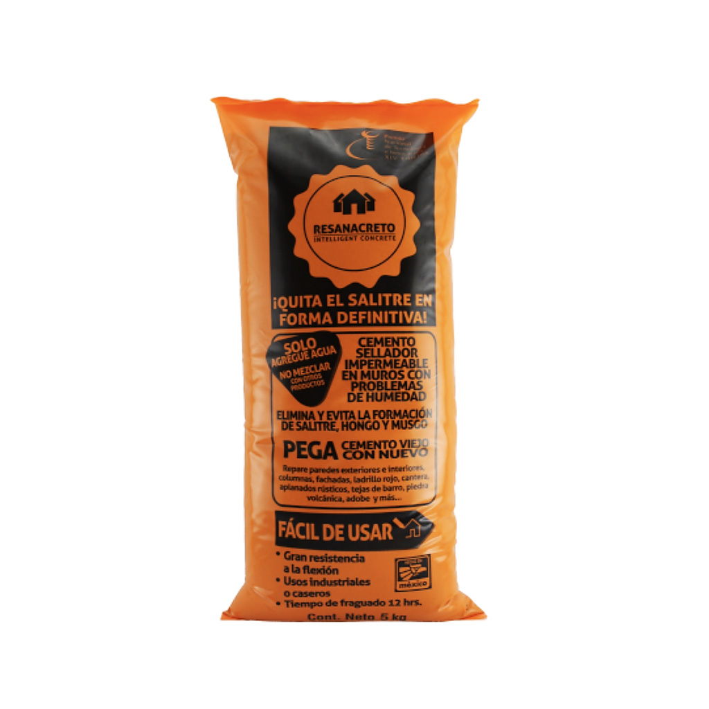 Resanacreto antisalitre de 5kgs, naranja