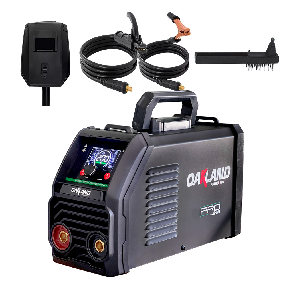 Soldadora industrial Inverter 200 A - E6013/7018 - Oakland
