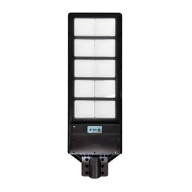 Lámpara Solar LED, Exteriores, Luz de Día, 100W, Negro