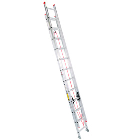 Escalera de extensión de aluminio - 24 pies, 6.40m - 150 Kg Tipo III